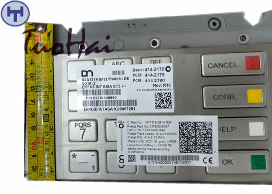 01750343467 Bagian ATM Wincor EPP V8 INT2 ASIA ST2+/-A2 Keyboard Asli